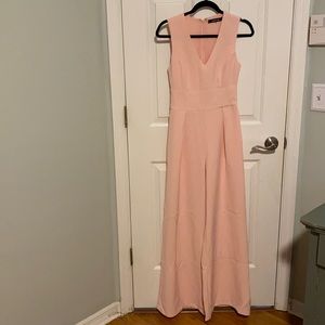 Sugar Lips Pale pink wide leg jumpsuit size xs